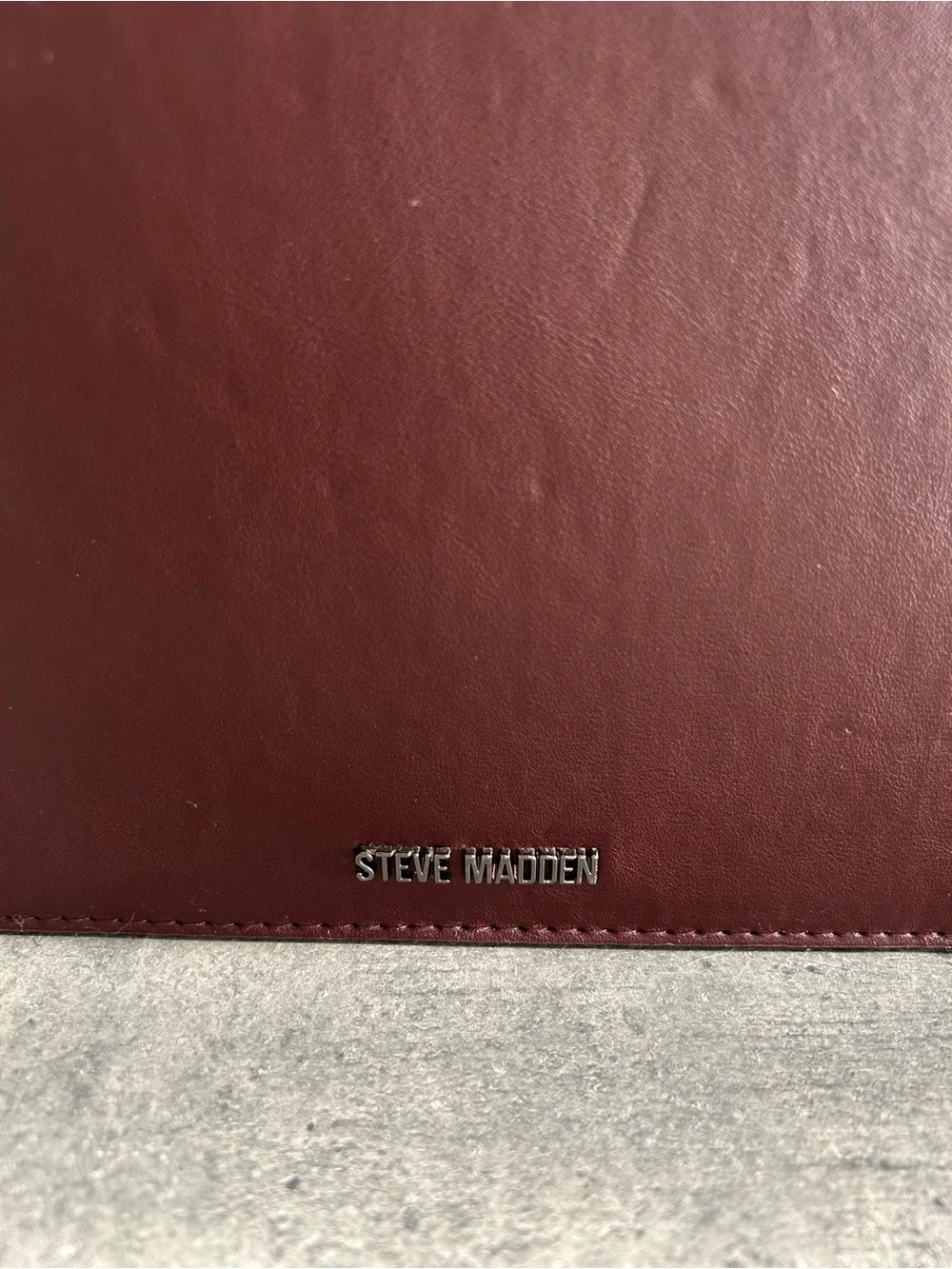 Steve Madden Burgundy Top-Handle Satchel